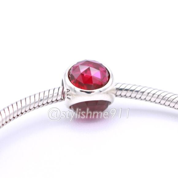 Authentic Pandora Cerise Radiant Droplet Charm - 792095NCC - Picture 4 of 11